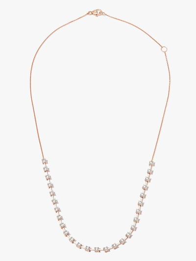 Shop Dana Rebecca Designs 14kt Rose Gold Ava Bea Diamond Tennis Necklace In Pink