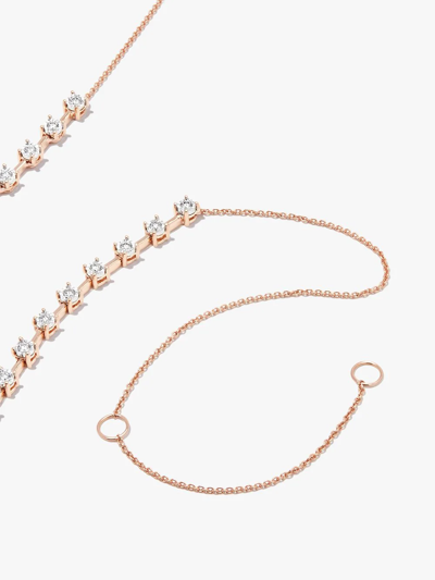 Shop Dana Rebecca Designs 14kt Rose Gold Ava Bea Diamond Tennis Necklace In Pink