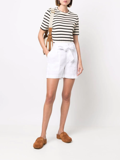 Shop Lauren Ralph Lauren Daviana Tied Shorts In White