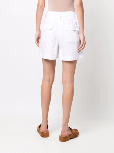 Shop Lauren Ralph Lauren Daviana Tied Shorts In White