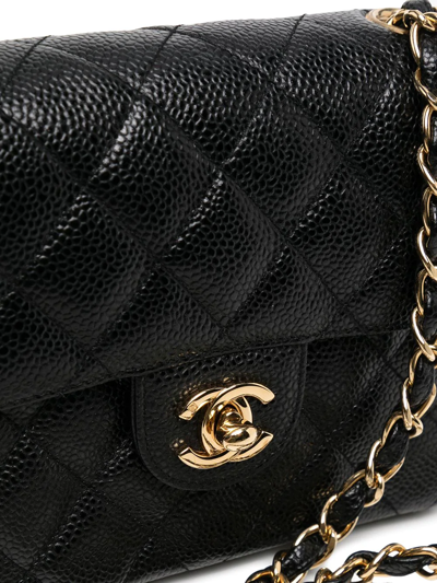 Chanel Pre-owned 2000 Mini Classic Flap Shoulder Bag - Black