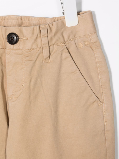 Shop Sun 68 Straight-leg Chino Trousers In Brown