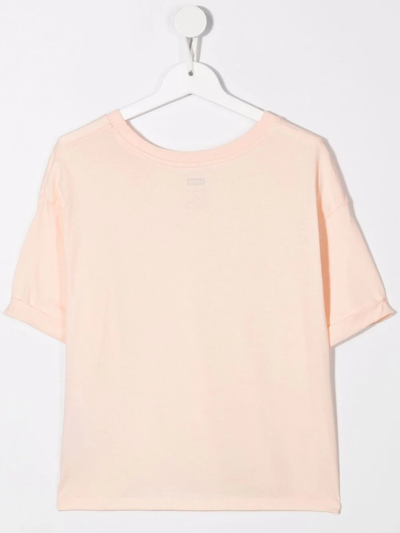 Shop Levi's Teen Logo-print Short Sleeved T-shirt In Pink