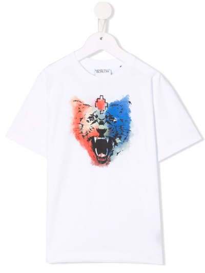 regional Undskyld mig industri Marcelo Burlon County Of Milan Kids' Cross Tiger Graphic Print T-shirt In  White | ModeSens
