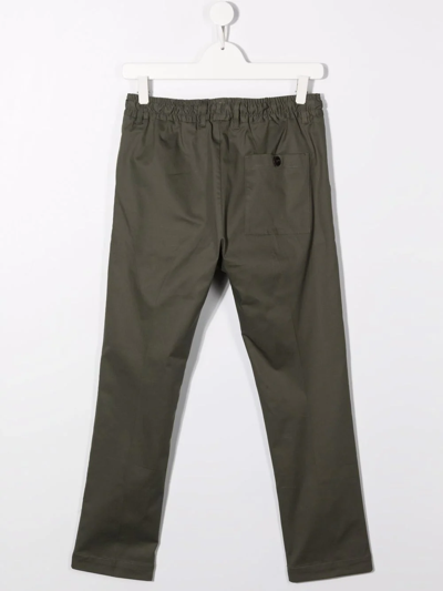 Paolo Pecora Pants With Elasticated Waist In Green