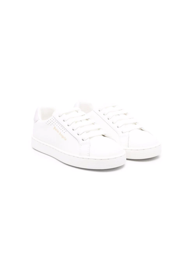 Shop Palm Angels Side Logo-print Sneakers In White