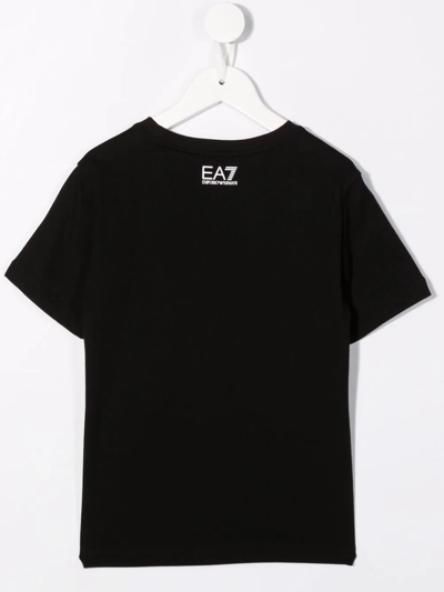 Shop Emporio Armani Logo-print Short-sleeve T-shirt In Black