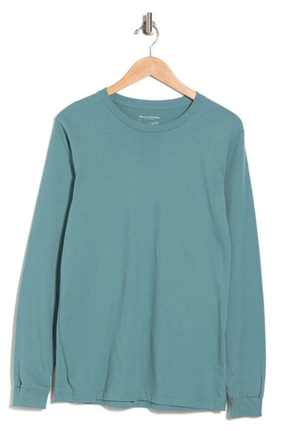 Shop Bella Plus Canvas Bella+canvas  Sueded Airlume Long Sleeve T-shirt In Bermuda