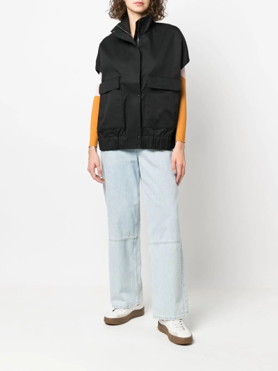 Nike Esc Flap-pocket Sleeveless Jacket In Black