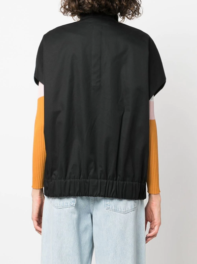 Nike Esc Flap-pocket Sleeveless Jacket In Black