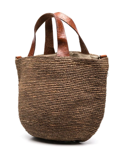 Ibeliv Mirozy Raffia Crossbody Bag In Brown