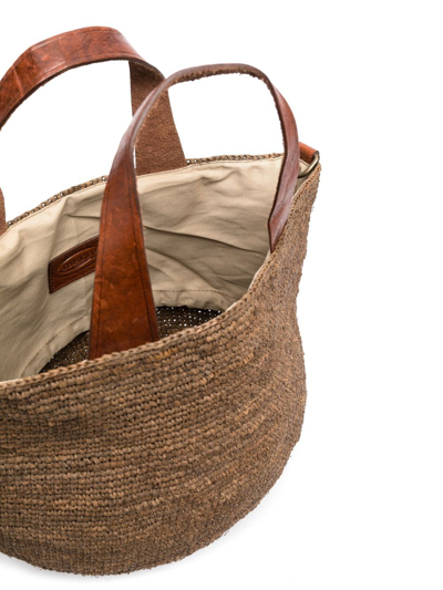 Ibeliv Mirozy Raffia Crossbody Bag In Brown
