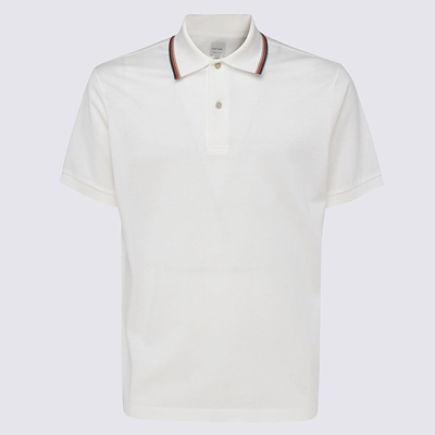 Shop Paul Smith White Cotton Polo Shirt