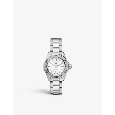 Shop Tag Heuer Women's Silver Ladies Silver Wbp1411.ba0622 Aquaracer Stainless Steel Automatic Watch, Siz