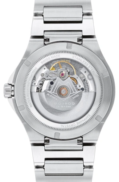 Shop Movado S.e. Automatic Bracelet Watch, 41mm In Grey