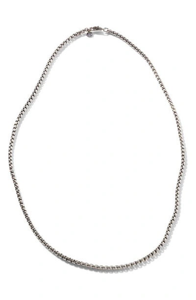 Shop John Hardy Naga Box Chain Necklace In Silver