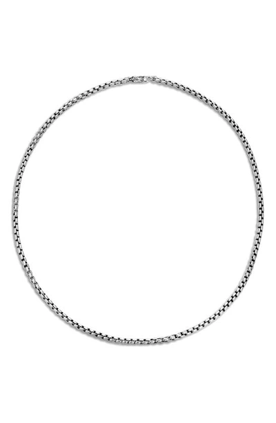 Shop John Hardy Naga Box Chain Necklace In Silver