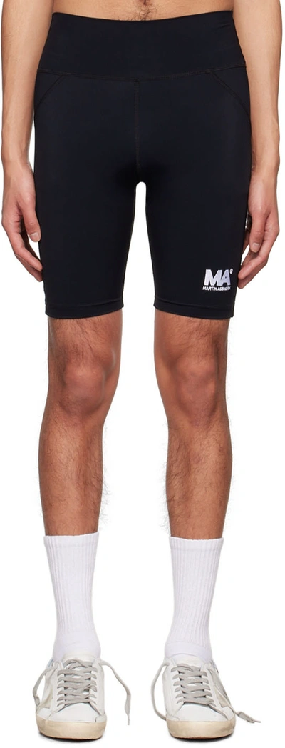 Shop M.a. Martin Asbjørn Black Nylon Shorts