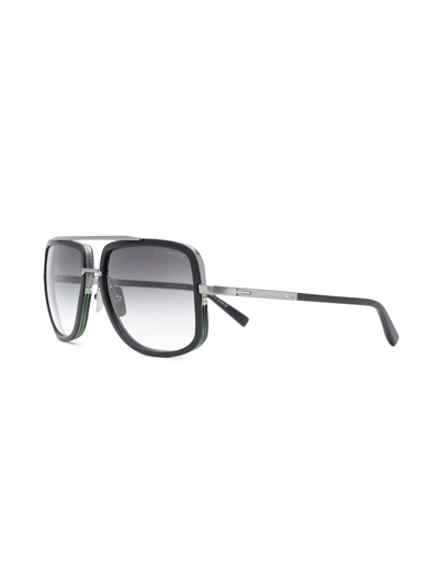 Shop Dita Eyewear Square-frame Sunglasses In Silver