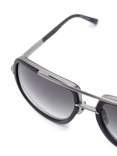 Shop Dita Eyewear Square-frame Sunglasses In Silver