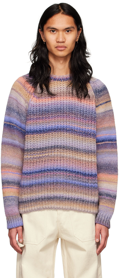 Shop Henrik Vibskov Purple Wool Sweater In Lilac Glaze