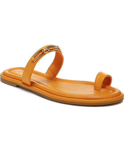Shop Franco Sarto Jade Slide Sandals Women's Shoes In Citrus Leather