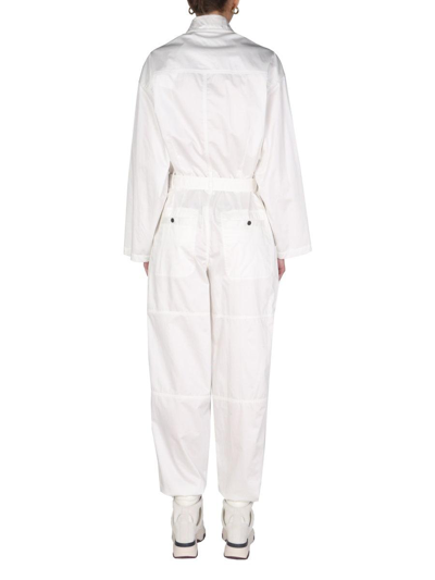 Shop Isabel Marant Buttoned Long Sleeved Jumpsuit In Neutro