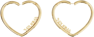 Shop Ambush Heart Hoop Earrings In Gold