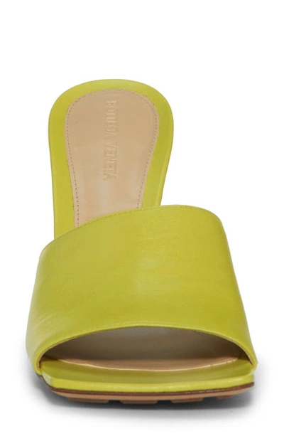 Shop Bottega Veneta Stretch Slide Wedge Sandal In Kiwi