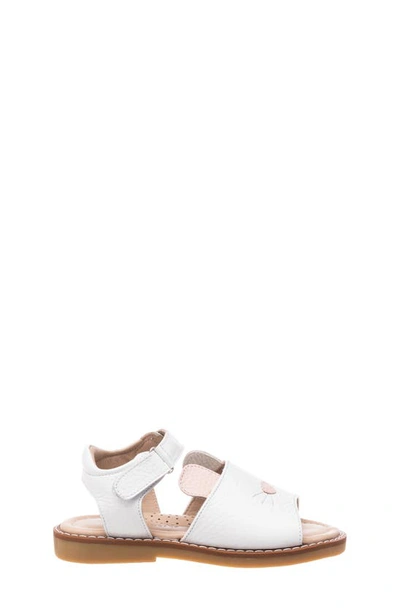 Elephantito Girls' Bunny Sandal - Toddler, Little Kid In White