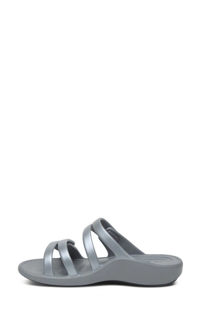Shop Aetrex Janey Sport Slide Sandal In Grey