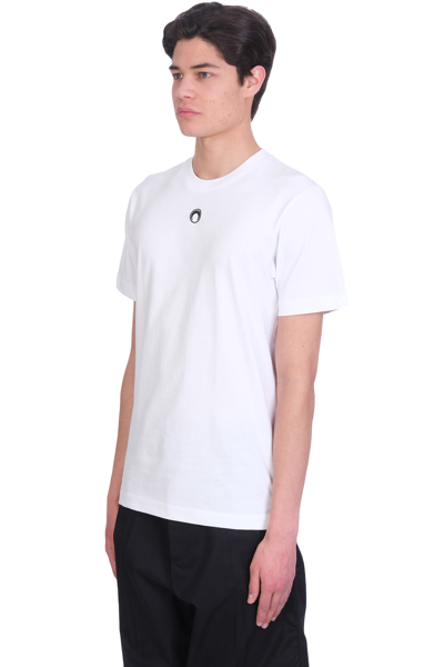 Shop Marine Serre T-shirt In White Cotton