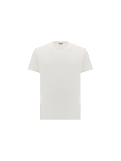 Shop Alexander Mcqueen Men's White T-shirt