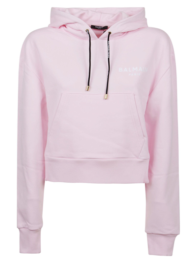 Shop Balmain Women's Pink Sweatshirt