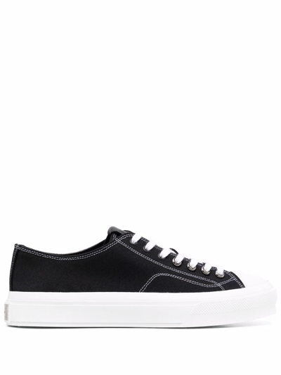 Shop Givenchy Men's Black Cotton Sneakers