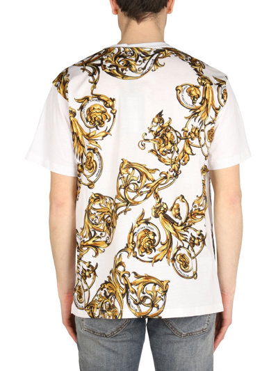 Shop Versace Jeans Couture "regalia Baroque" T-shirt In White