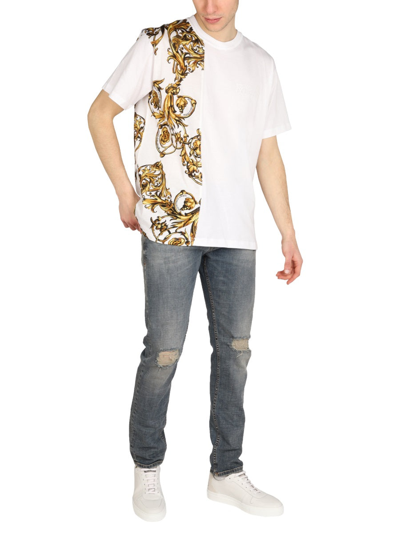 Shop Versace Jeans Couture "regalia Baroque" T-shirt In White