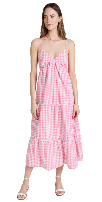 Shop Lost + Wander Lets Go On A Date Dress In Pink Gingham