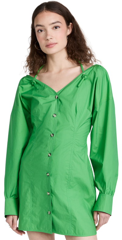 Shop Nanushka Alyssa Dress In Green