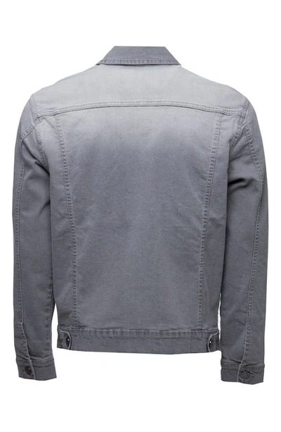 Shop X-ray Washed Denim Jacket In Medium Grey