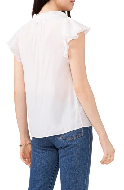 Shop 1.state Flutter Sleeve Top In Ultra White