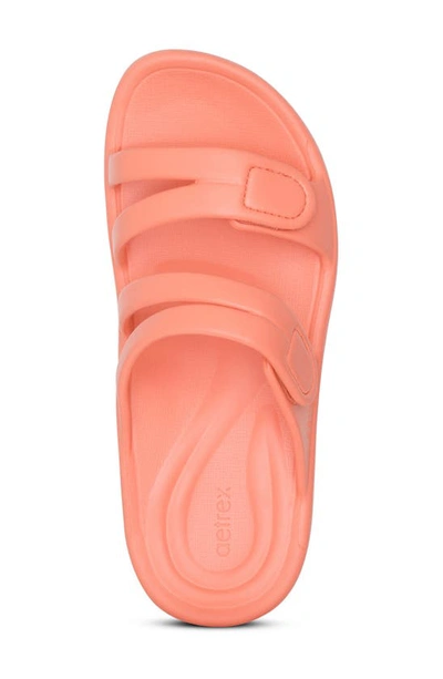 Shop Aetrex Janey Sport Slide Sandal In Coral