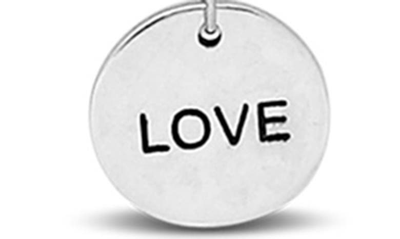 Shop Lois Hill Love Layered Charm Necklace In Silver