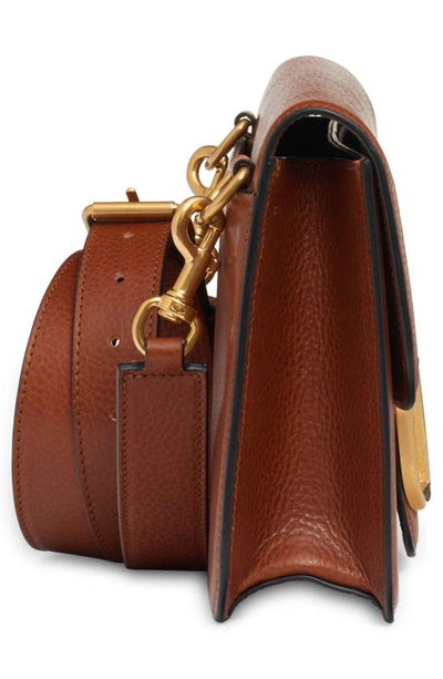 Shop Valentino Vlogo Leather Convertible Crossbody Bag In Maroon