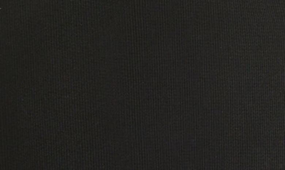 Shop Balmain Foil Tape Cotton Knit Bermuda Shorts In Edc Noir/ Blanc/ Or