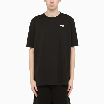 Shop Y-3 Chest Logo-print T-shirt In Black
