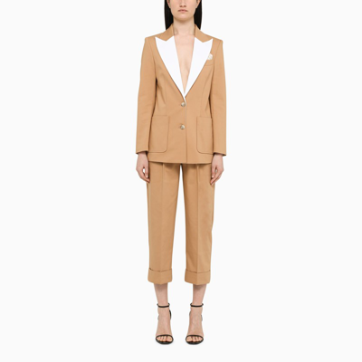 HEBE STUDIO NUDE AND CREAM BOYFRIEND SUITS 