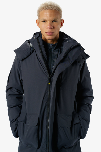 Shop Lole Elias Long Down Parka In Slate