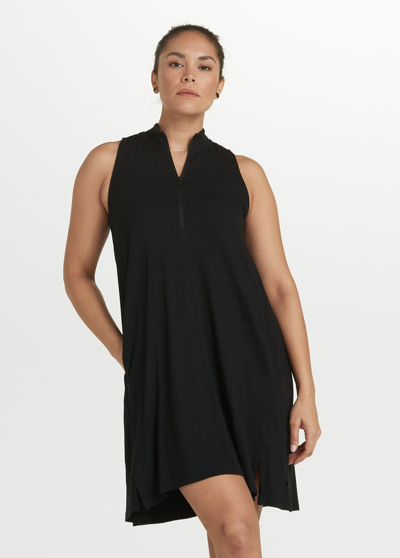Shop Lole Traverse Sleeveless Dress In Black Beauty