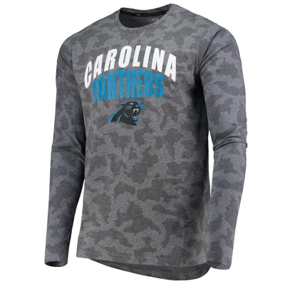 Shop Msx By Michael Strahan Black Carolina Panthers Camo Long Sleeve T-shirt